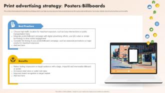 Print Advertising Strategy Posters Billboards Media Planning Strategy A Comprehensive Strategy SS