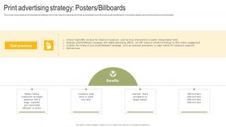 Print Advertising Strategy Posters Billboards Power Your Business Promotion Strategy SS V