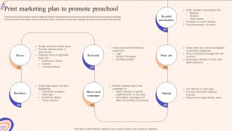 Print Marketing Plan To Strategic Guide To Promote Early Childhood Strategy SS V