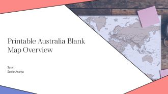 Printable Australia Blank Map Overview PPT Slides AT