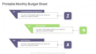 Printable Monthly Budget Sheet In Powerpoint And Google Slides Cpb