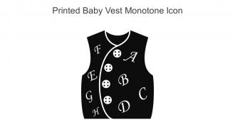 Printed Baby Vest Monotone Icon In Powerpoint Pptx Png And Editable Eps Format