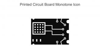 Printed Circuit Board Monotone Icon In Powerpoint Pptx Png And Editable Eps Format