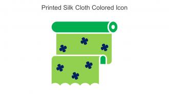 Printed Silk Cloth Colored Icon In Powerpoint Pptx Png And Editable Eps Format