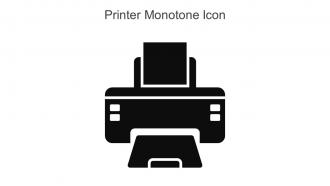 Printer Monotone Icon In Powerpoint Pptx Png And Editable Eps Format