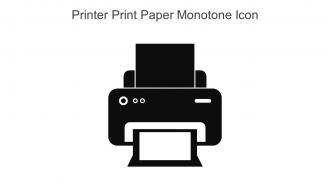 Printer Print Paper Monotone Icon In Powerpoint Pptx Png And Editable Eps Format