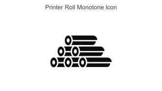 Printer Roll Monotone Icon In Powerpoint Pptx Png And Editable Eps Format