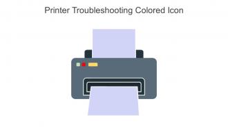 Printer Troubleshooting Colored Icon In Powerpoint Pptx Png And Editable Eps Format