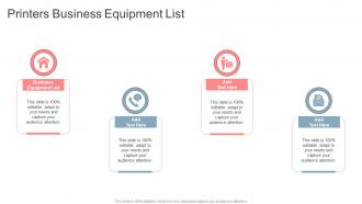Printers Business Equipment List In Powerpoint And Google Slides Cpb