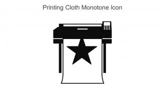 Printing Cloth Monotone Icon In Powerpoint Pptx Png And Editable Eps Format