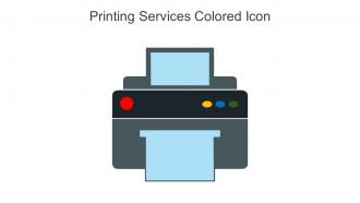Printing Services Colored Icon In Powerpoint Pptx Png And Editable Eps Format