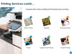 Printing services contd business cards ppt powerpoint presentation gallery topics