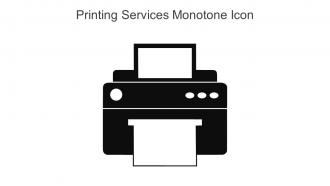 Printing Services Monotone Icon In Powerpoint Pptx Png And Editable Eps Format