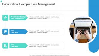 Prioritization Example Time Management In Powerpoint And Google Slides Cpb