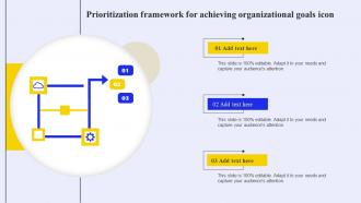 Prioritization Framework For Achieving Organizational Goals Icon