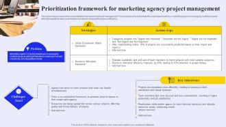 Prioritization Framework For Marketing Agency Project Management