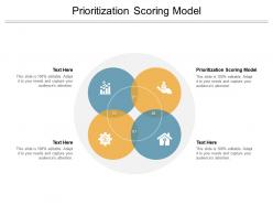 Prioritization scoring model ppt powerpoint presentation infographic slides cpb