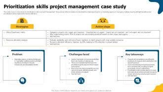 Prioritization Skills Powerpoint Ppt Template Bundles Pre-designed Content Ready