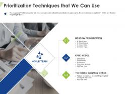 Prioritization techniques that we can use ppt powerpoint presentation styles design templates