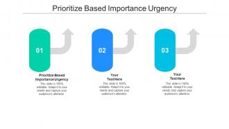 Prioritize based importance urgency ppt powerpoint presentation file demonstration cpb