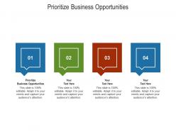 Prioritize business opportunities ppt powerpoint presentation inspiration guidelines cpb