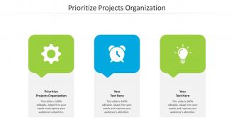 Prioritize projects organization ppt powerpoint presentation professional infographics cpb