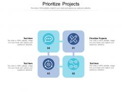 Prioritize projects ppt powerpoint presentation pictures information cpb