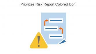 Prioritize Risk Report Colored Icon in powerpoint pptx png and editable eps format