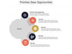 Prioritize sales opportunities ppt powerpoint presentation infographic template clipart cpb