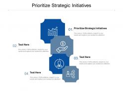 Prioritize strategic initiatives ppt powerpoint presentation summary good cpb