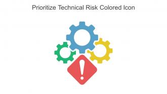 Prioritize Technical Risk Colored Icon in powerpoint pptx png and editable eps format