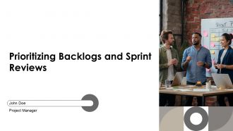 Prioritizing Backlogs And Sprint Reviews PPT Mockup AT