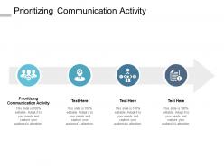 Prioritizing communication activity ppt powerpoint presentation graphics cpb