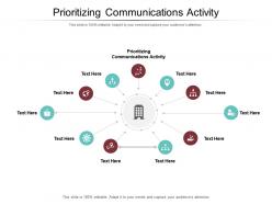Prioritizing communications activity ppt powerpoint presentation professional samples cpb