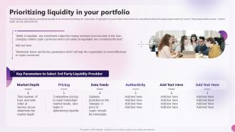 Prioritizing Liquidity In Your Portfolio Decentralized Money Investment Playbook