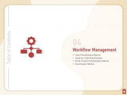 Prioritizing Project Workflow Matrix Powerpoint Presentation Slides