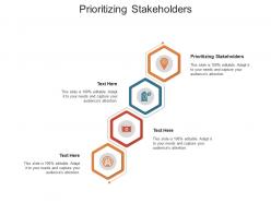 Prioritizing stakeholders ppt powerpoint presentation styles introduction cpb