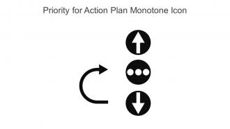 Priority For Action Plan Monotone Icon In Powerpoint Pptx Png And Editable Eps Format