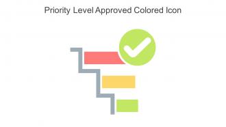 Priority Level Approved Colored Icon In Powerpoint Pptx Png And Editable Eps Format