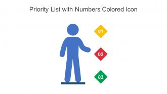 Priority List With Numbers Colored Icon In Powerpoint Pptx Png And Editable Eps Format