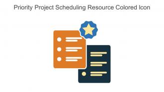 Priority Project Scheduling Resource Colored Icon In Powerpoint Pptx Png And Editable Eps Format