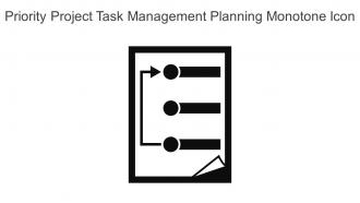 Priority Project Task Management Planning Monotone Icon In Powerpoint Pptx Png And Editable Eps Format