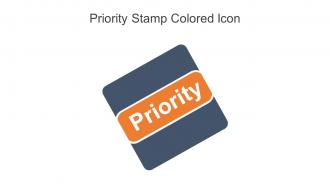 Priority Stamp Colored Icon In Powerpoint Pptx Png And Editable Eps Format
