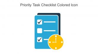 Priority Task Checklist Colored Icon In Powerpoint Pptx Png And Editable Eps Format