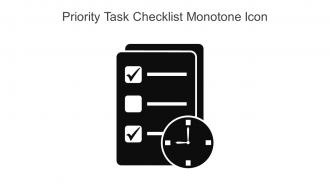 Priority Task Checklist Monotone Icon In Powerpoint Pptx Png And Editable Eps Format