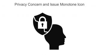 Privacy Concern And Issue Monotone Icon In Powerpoint Pptx Png And Editable Eps Format