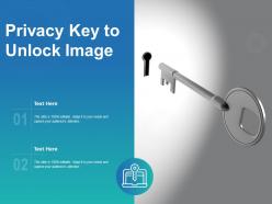 Privacy Key To Unlock Image