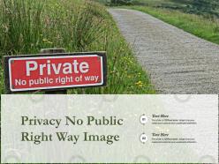 Privacy no public right way image