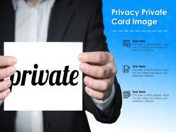 Privacy private card image