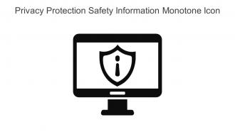 Privacy Protection Safety Information Monotone Icon In Powerpoint Pptx Png And Editable Eps Format